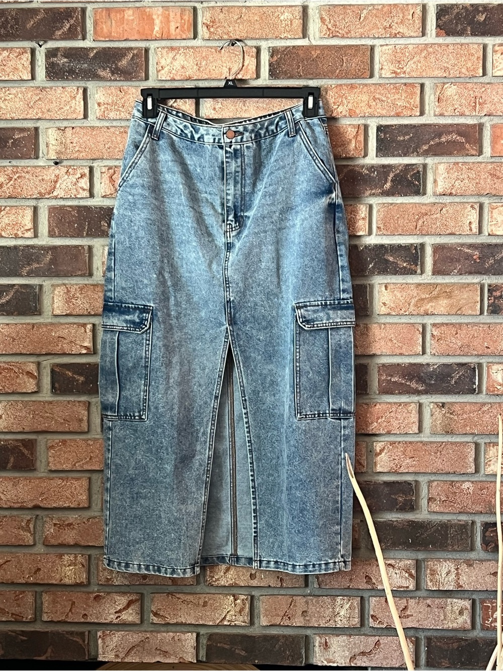 Love, Fire Denim Skirt